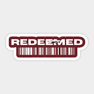 T-Shirt | Redeemed | Christian Quote Sticker